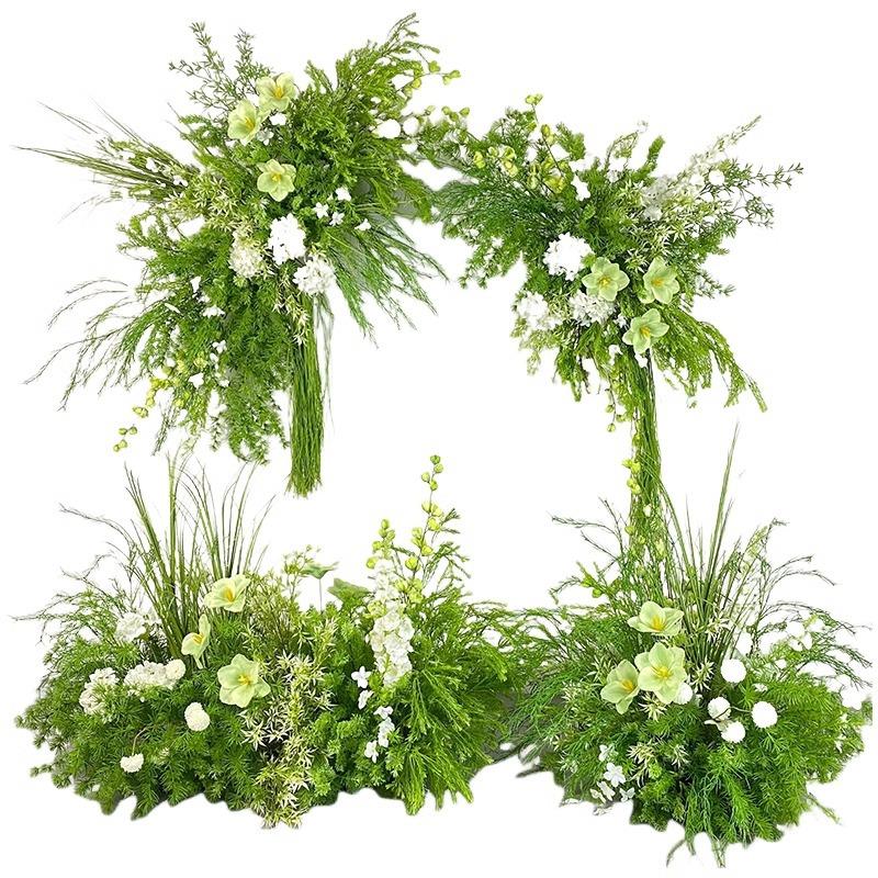 礼造景花艺森系场景路引仿真花绿植道装具假饰婚布F78H56HS置花婚