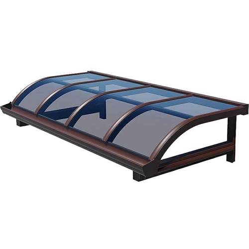 铝合金雨棚屋檐挡雨家用露台棚透明隔音横梁支架pc耐力板阳光雨棚