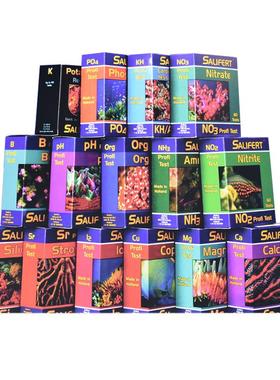 荷兰莎利法测试剂海水KH氨NO3镁NO2钙PO4铜PH碘锶钾莎莉法