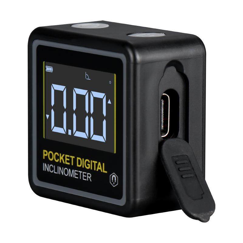 微型数显倾角盒角度测量仪测平仪电子水平尺带磁360度