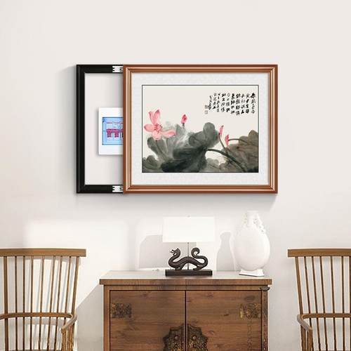 电表箱装画空开配电箱电闸免盒打孔推开拉家ZJX用电源总关遮挡挂