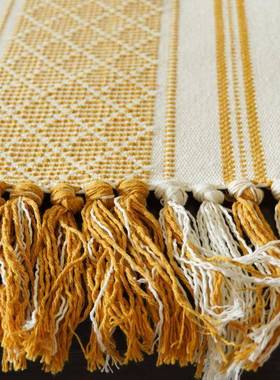 餐桌桌旗简约现代茶几轻奢tb-72910桌桌旗茶长条布布艺棉麻电视柜