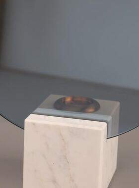 现代约几何大理石摆件客厅室玄酒店电关视柜样板房家1146卧居装简