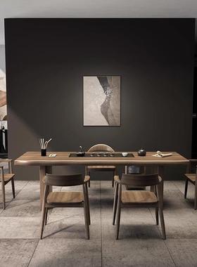 实木盘茶茶一体泡茶桌组合现代简桌约60751家用功夫大板茶台后现