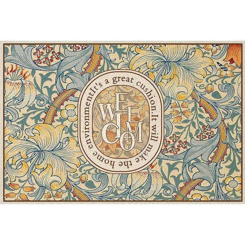 式园入田户门丝圈地垫入外门室外进门户蹭土脚美垫大门口UYP可裁