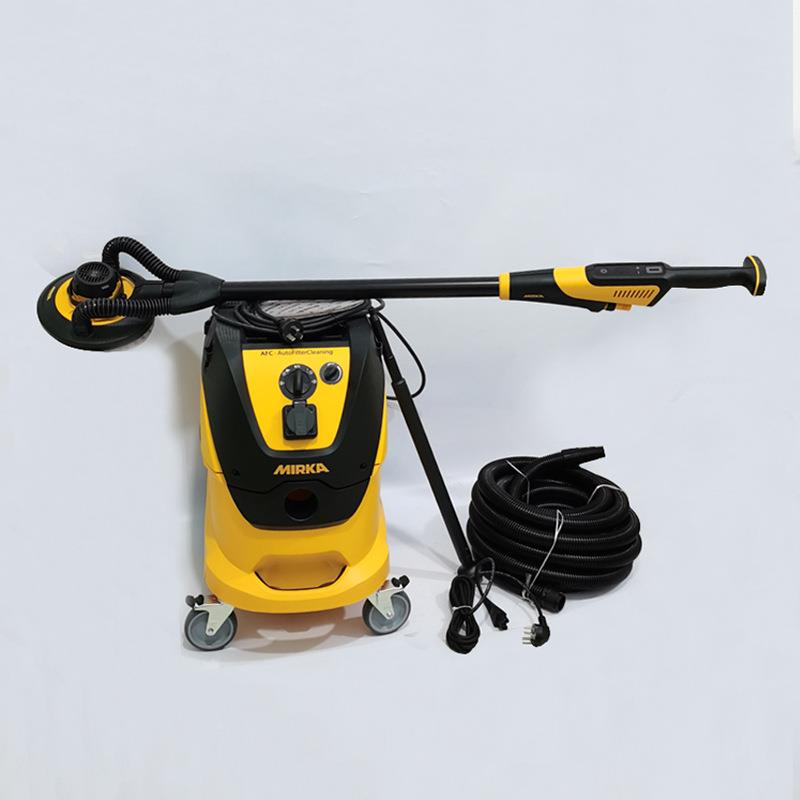 无刷超央轻墙面打磨机自吸5256585砂纸机中集尘桶腻子兰磨卡芬MRI