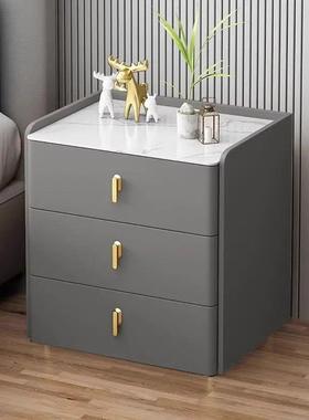 实木床头卧柜室29084家用床头柜抽屉式意式整装物岩收纳储床边板