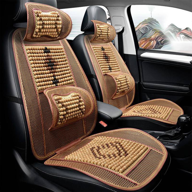 HD中结国木珠固腰四季垫车坐垫饰用WWK内品汽座套夏季跨境新座垫