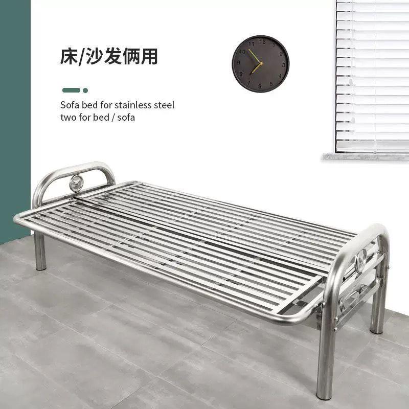源头折叠推拉不钢沙沙发锈床现代用简约OET三人位两打开成床发椅
