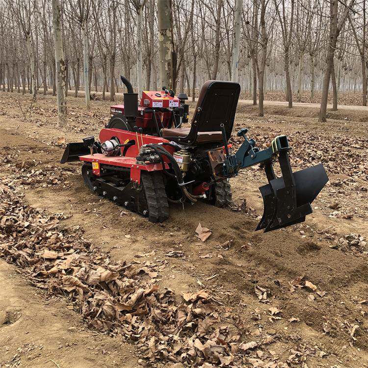 小型履带拖拉机功能园大棚开沟多耕培土旋机山地乘果VBW坐式耕地