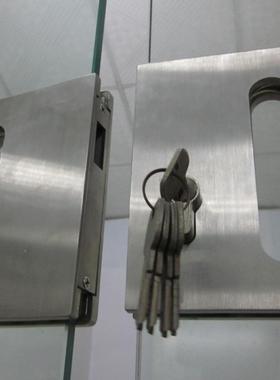 精铸不锈钢长固ST-01玻璃移门门4推拉ST-G014锁办公室玻璃工程G配