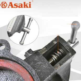 赛崎台虎3钳68寸夹具小型钳家用台钳重型工业级夹雅工291作台