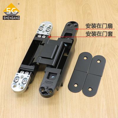 EDH偏式合页宽间距心三维可维调铰链合页暗铰链隐大藏式三可调合