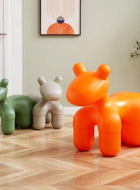 小马WJ50766椅创意子客厅小狗椅动物凳子个性儿童凳坐卡通椅型造