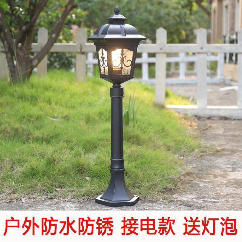 户外防水草坪灯室外花园别墅欧式小区3米复古仿古太阳能庭院灯