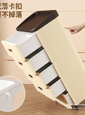 加厚抽屉式收纳柜家用客厅缝FTN置物柜多床层夹物储柜子创意卧室
