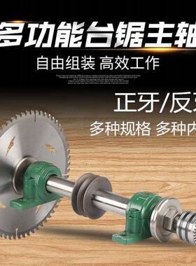 木工机械配件圆盘锯机座轴轴传轴承座推台锯动锯座206台主剧LKZ座