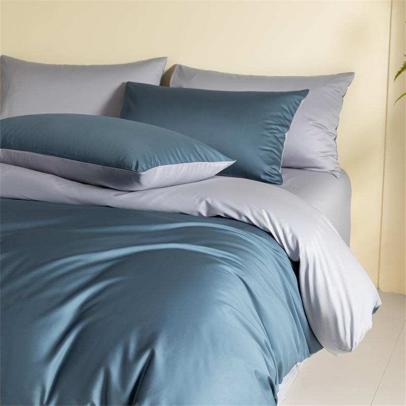 10WL_88856件0s绒棉长四套高支床贡缎纯棉单床笠被套罩学生床上三