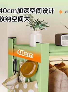 货架衣柜彩色落多层地租简易衣架学生舍家用72353卧室出屋钢宿制