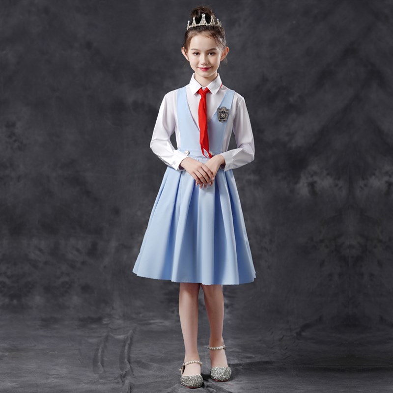 速发儿童大合唱团演出服中小学生爱国朗诵比赛班服男童表演服装