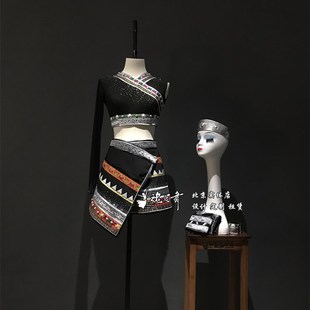 速发北京魂之舞专族少数民业佤族艺考舞台服装 可来图民族服装