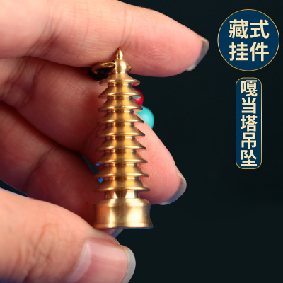 速发嘎当塔合金吊坠藏式车饰项链男款时尚挂件西藏式祈吉祥福饰品