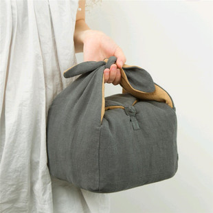 速发布提便携旅行茶具包壶工麻手收纳袋茶杯袋茶手袋套装布袋加厚