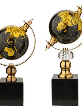 轻奢地球仪装饰摆件高级感家居客厅玄关礼品礼物工艺品厂