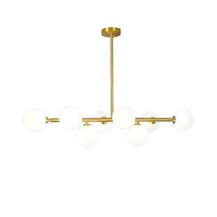 北欧魔豆餐厅灯简约现代吧台长条泡泡球饭厅吊灯2025一字网红灯具