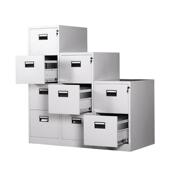 挂劳柜二三四斗卡箱文件柜a4挂快劳资料抽屉式 带锁铁皮档案柜矮柜