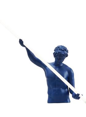 创意抽象人物雕塑摆件样板房售楼处酒店玄关客厅艺术灯饰装饰品