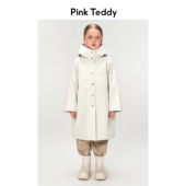 儿童雨衣外套 风衣连帽外套24春秋新款 PinkTeddy童装 女童中长款