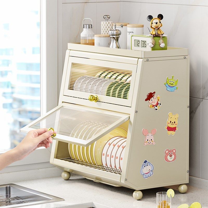 碗柜厨房置物架台面装碗箱多层碗碟盘收纳L盒家用分层小型沥水架,厨房/烹饪用具,碗架,淘宝优惠券,粉丝福利购,淘宝优惠卷