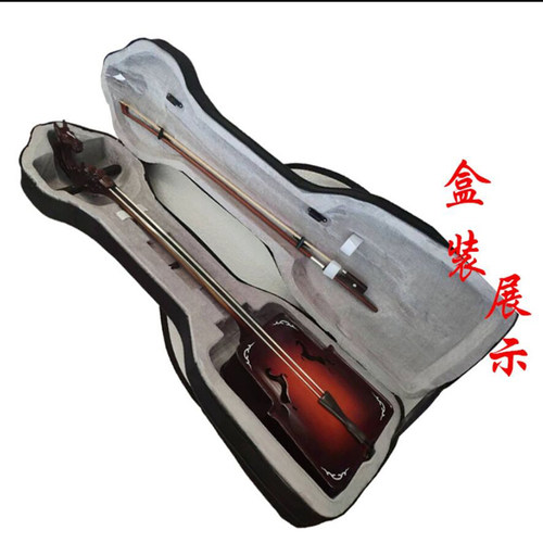 蒙古族民间乐器专业演奏马头琴提琴工艺虎皮纹白松Y木送琴盒包邮