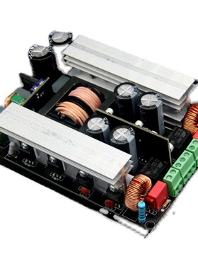 立体声两声道数字功放n板带开关电源2x400W2x300w带继电器喇叭保