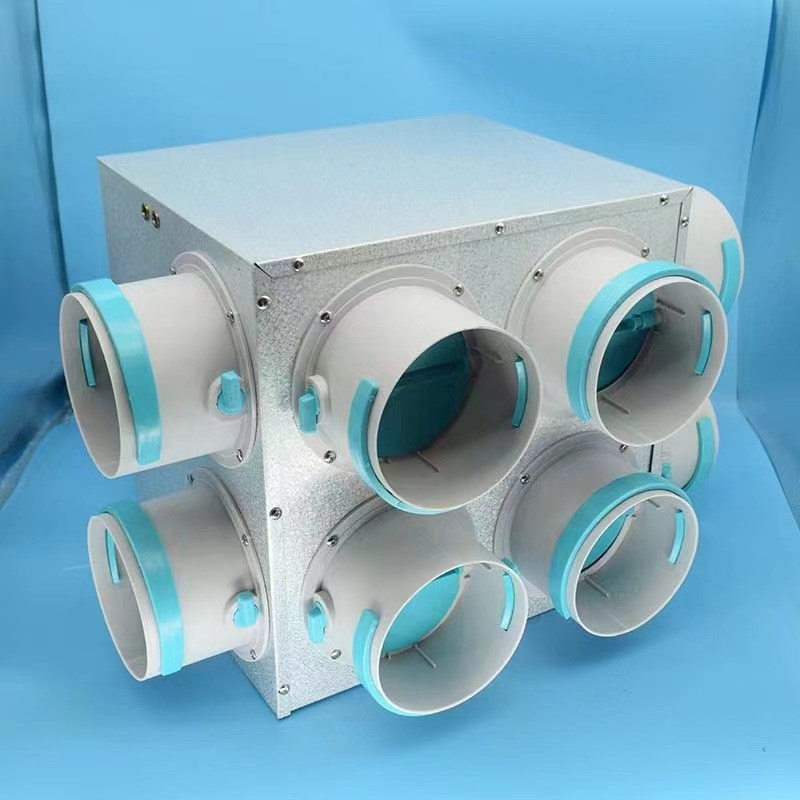 鑫隆升金属分风j箱消音降噪通风设备 适用新风系统家用商用图片