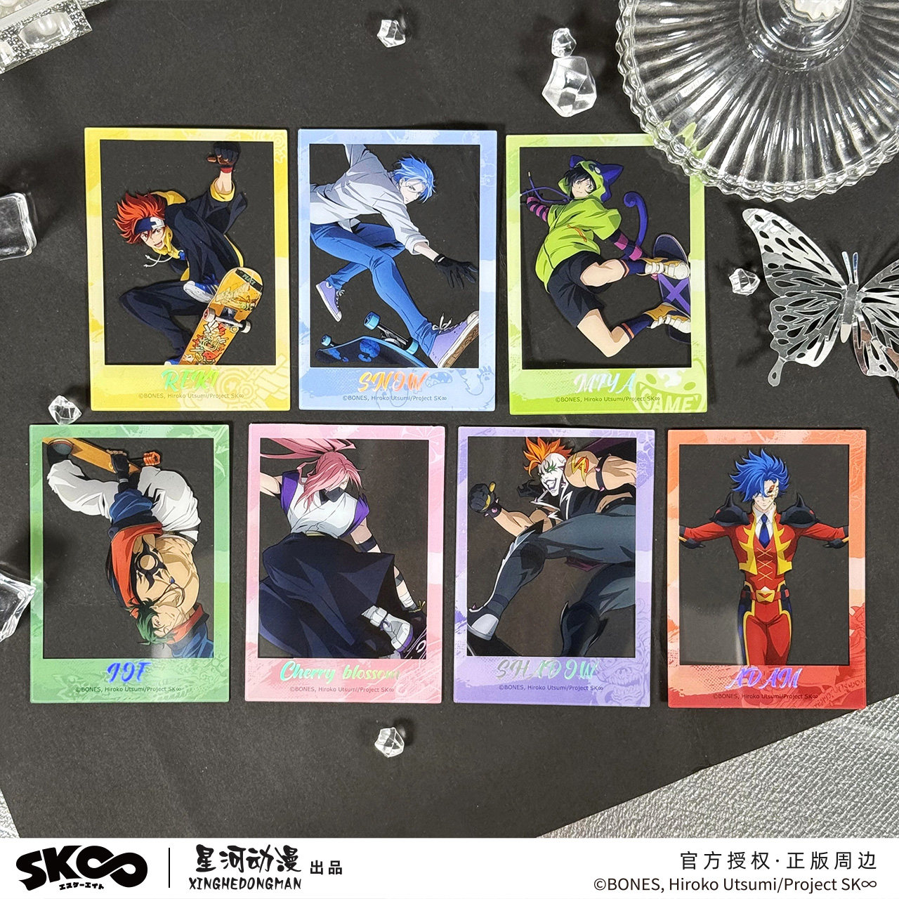 星河动漫 无限滑板 KV系列 REKI SNOW MIYA SHADOW款卡片 透卡