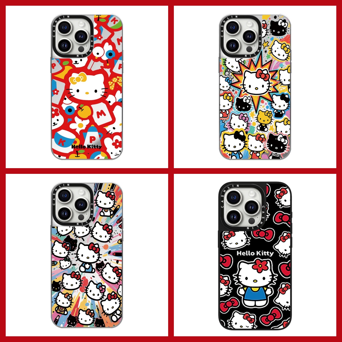 CASE定制版HelloKitty凯蒂猫系列适用于苹果16pro手机壳iPhone15promax保护套14pro镜面磁吸13防摔12/11硬壳