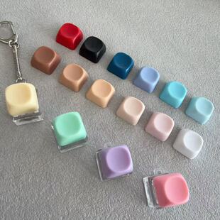 高透解压按键机械圆帽键盘捏捏乐手指无聊减压按键发泄钥匙扣