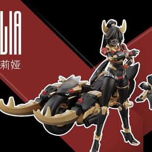 定金 宇博文创模玩社 莉娅 机娘 战骑女神 可动 拼装模型手办