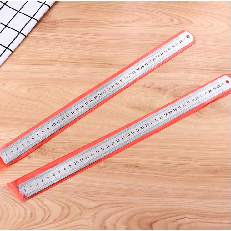 不锈钢直尺 1米钢尺 加厚钢板尺子150 300 500 600 1000mm钢直尺