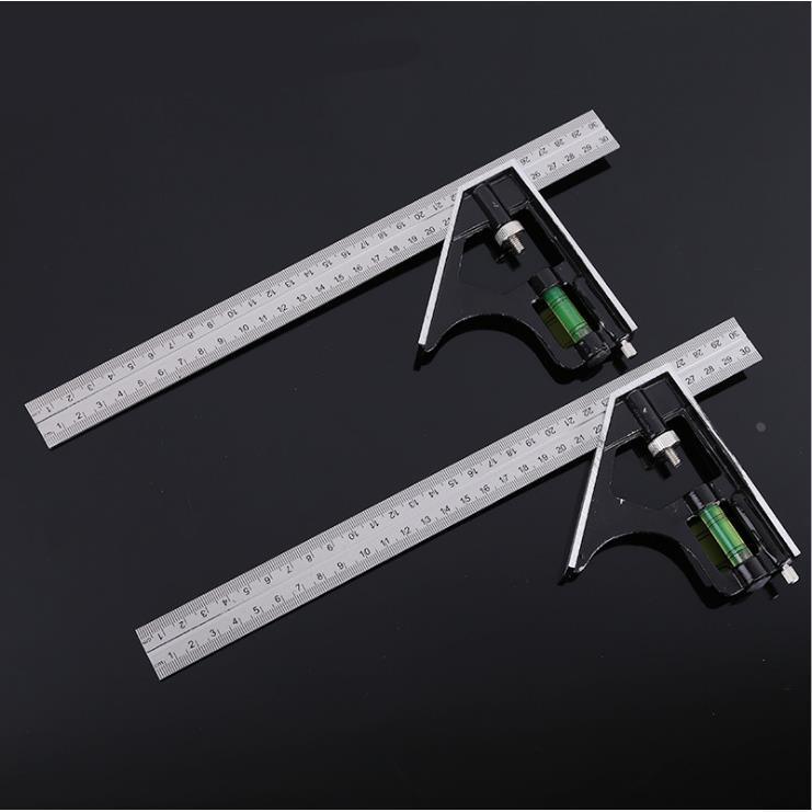 包邮角尺90度不锈钢多功能万用直角尺木工加厚45度角度尺测量尺子