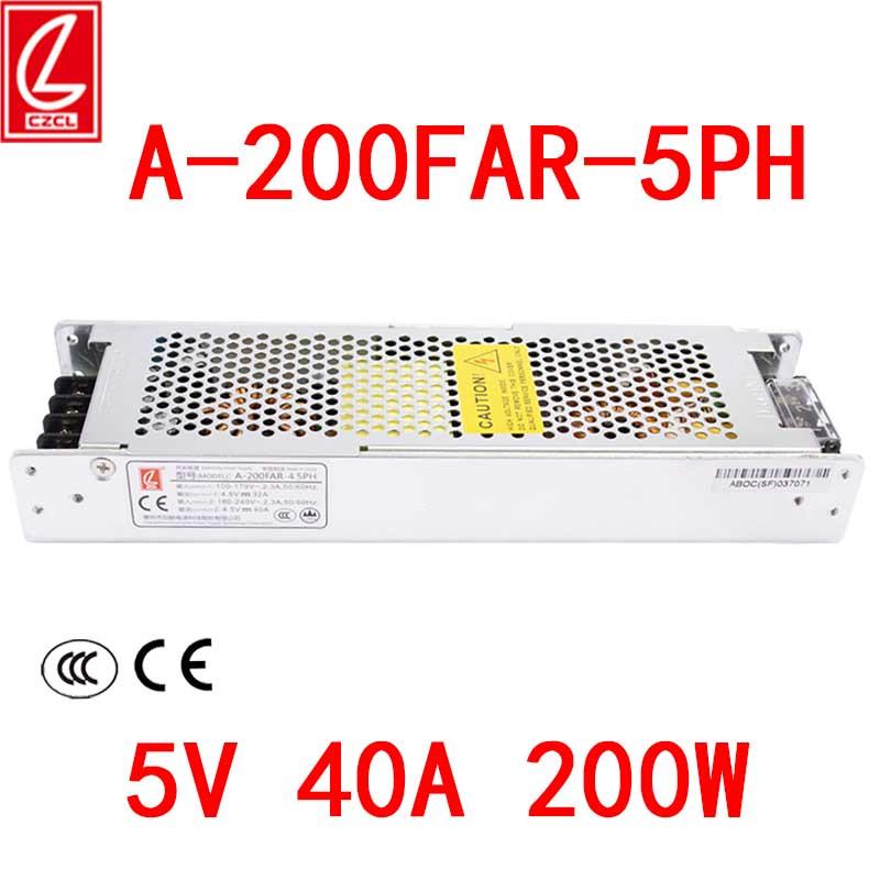 A-200FAR-5PH3.8V4.2V4.5v创联电源5V40A200W LED显示屏变压器PFC