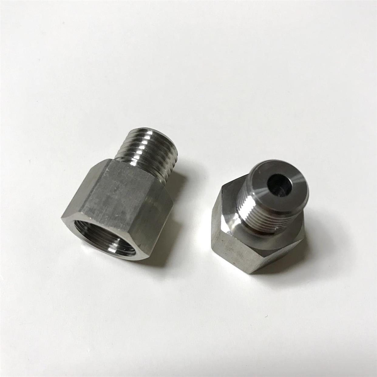 内螺纹m16*1.5 外螺纹m14*1.5 m16*1.5-m14*1.5 不锈钢转换接头