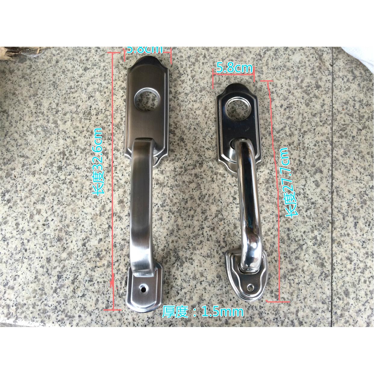 不锈钢 拉手大小孔拉手外装门锁拉手老式防盗门把手门柄