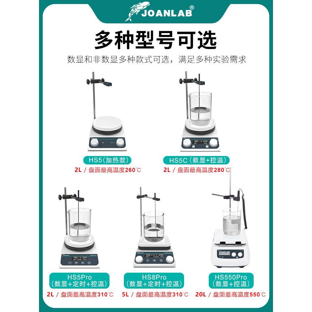 德国进口磁力搅拌器实验室数显恒温加热控温电磁小型电动搅拌机高