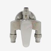 水龙头 304不锈钢 冷热热水器挂墙式 混水阀淋浴龙头 单把双控 明装