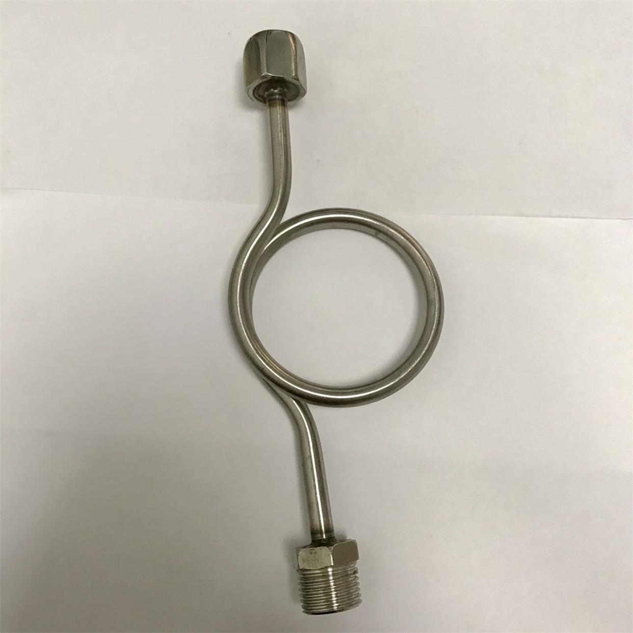 直径60mm 螺纹m14x1.5 压力表缓冲管 2mpa 内牙m14*1.5 外牙G1/2