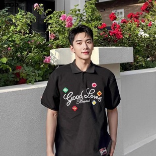 POLO衫 GOODBRANCH loves宽松轻奢时尚 25SS字母花朵立体刺绣 good