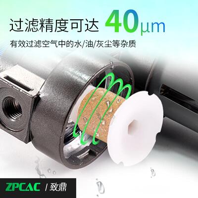 空压机BFC气源处理器2000油水分离器BFR3000空Q气过滤器BC4000